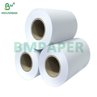 20LB รูปแบบกว้าง ไม่เคลือบกระดาษลวดสีขาวสําหรับเครื่องพิมพ์หมึก 24 &quot;x 150&quot;