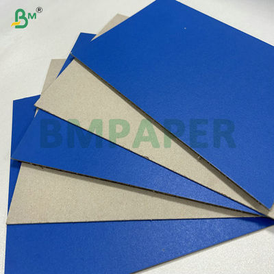 2 มิลลิเมตร 2.5 มิลลิเมตร ด้านเดียว สีฟ้า ลายสีเทา Backboard สําหรับกล่องของขวัญ 31 X 43 นิ้ว