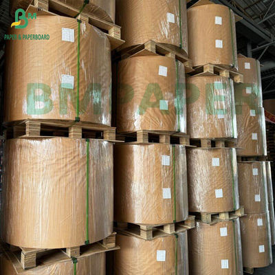 กระดาษครัฟท์สีน้ําตาลธรรมชาติความแข็งแรงสูง สําหรับกระเป๋าบรรทุก 70 กรัม 80 กรัม