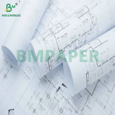 36' x 500ft 3' โฟเมทหลัก CAD Inkjet Paper Roll สําหรับการพิมพ์แผนกสถาปัตยกรรม