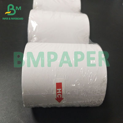 48gm 3 1/8&quot; x 260&quot; กระดาษใบรับรองความร้อนสีขาว จัมโบ รอลล์สําหรับบัตรเครดิต ATM