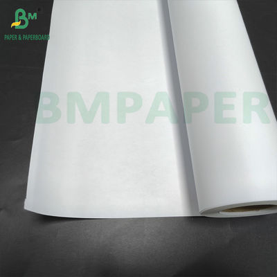 กระดาษลวดลายสีขาว 20# 48 In X 50 Yds CAD กระดาษพันธนาการ ไม่เคลือบ
