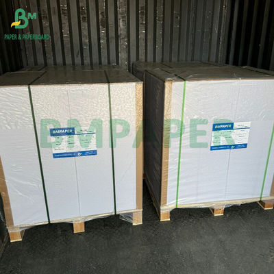 60# 90gm ผิวเคลือบด้านหนึ่ง C1S กระดาษแผ่นสําหรับการระบุอาหาร 32 'x 24'