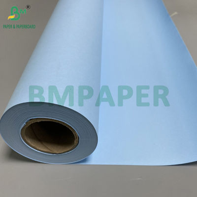 80 กรัม กระดาษพิมพ์สีฟ้า 2 ด้าน กล่องพิมพ์ CAD ขนาด 20&quot; 24&quot; กว้าง 50ยาร์ด ยาว 100ยาร์ด