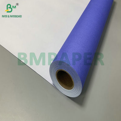 24' X 150ft ด้านเดียวสีม่วงสีฟ้า 20lb CAD Bond Paper Roll 2' Core