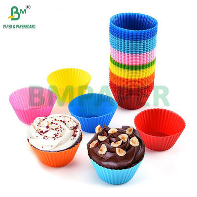 40g สีสันกระดาษ Cupcake Liner กระดาษหม้อสําหรับครอบกระดาษ Muffin วัสดุแท้
