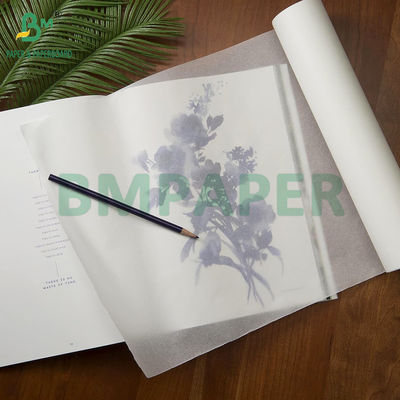 93 กรัม 100 กรัม กระดาษติดตามโปร่งใส สําหรับการวาดภาพวิศวกรรม 91 ซม x 70 ม