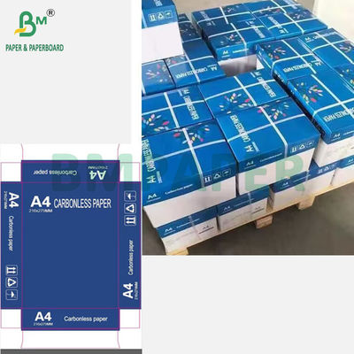 กระดาษไร้คาร์บอนขนาด 60 กรัม ขนาด 70 กรัม กระดาษ A4 NCR กระดาษใบใบใบรับใบใบรับใบหลายสี