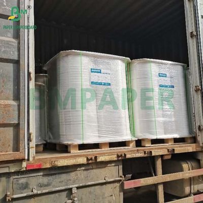 34mm x 6000m กระดาษสีขาว MG 25g 26g สําหรับการบรรจุสลัดพลาสติก