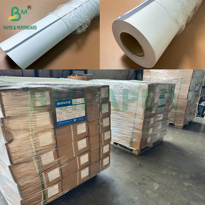 80 กรัม กระดาษกราฟสีขาวม้วน 1220 มม กว้าง X 150 มม ยาว 3 &quot; หลัก OEM กระดาษกล่องบรรจุ
