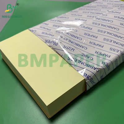 75gr 78gr กระดาษไร้คาร์บอน CF สีเหลือง CFB สีฟ้า ตัวอักษร ขนาด 216x279mm ภาพ สีดํา