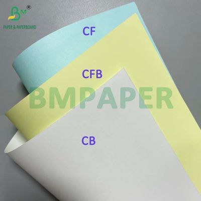 60gm 70gm สีดํา NCR กระดาษสีผสม CB CFB CB สําหรับการพิมพ์ออฟเซต