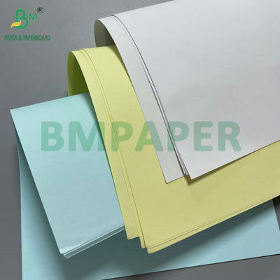 สีขาว CB สีเหลือง CF 75grs 78grs กระดาษ NCR ไร้คาร์บอน 8.5" X 14" สีดํา Image