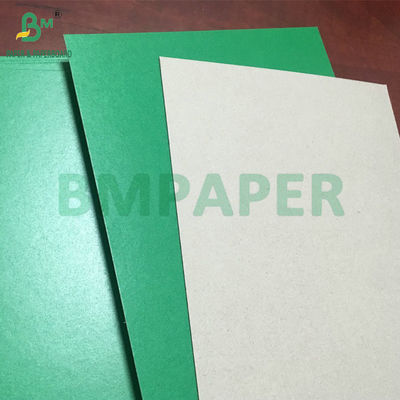ความแข็งแรง 2 มิลลิเมตร 2.5 มิลลิเมตร กระดาษคาร์บอนหลังสีเทาเคลือบสีเขียวสําหรับการทํากล่อง