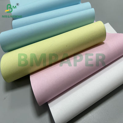75gr 21.6 x 27.9cm NCR กระดาษไร้คาร์บอนกับ CFB สีชมพู สีฟ้า สีเหลือง