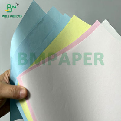 75gr 21.6 x 27.9cm NCR กระดาษไร้คาร์บอนกับ CFB สีชมพู สีฟ้า สีเหลือง