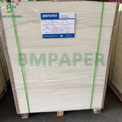 0.7mm 385gsm พรีเมียม Absorbent โคสเตอร์บอร์ด 70x100cm กระดาษสีขาวธรรมชาติ