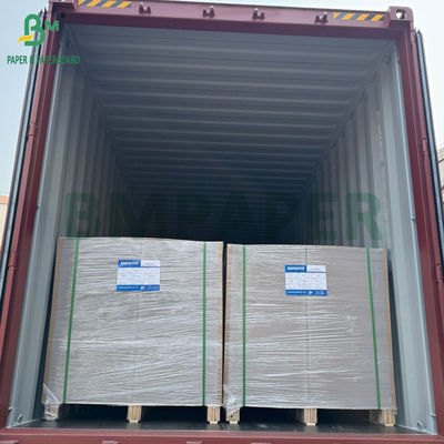 450 กรัม 400 กรัม C1S กระดาษเคลือบดินที่มีหลังสีเทา 22 "x 24" ใบ