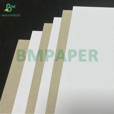 450 กรัม 400 กรัม C1S กระดาษเคลือบดินที่มีหลังสีเทา 22 "x 24" ใบ