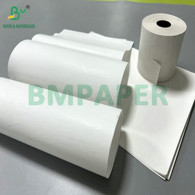 55 กรัม ผิวเคลือบด้วยความร้อน กระดาษกระดาษกระจกสีขาว ในขนาด 240 มม x 3000 เมตร
