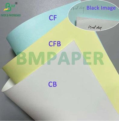 CB ขาว CF ฟ้า CFB สีชมพู 75GSM NCR กระดาษ 500 แผ่นต่อแพ็ค 8.5 X 14 นิ้ว