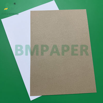 140 กรัม 200 กรัม White Top Kraft Back Board สําหรับกล่องรองเท้า 70 ซม. 100 ซม. 115 ซม.