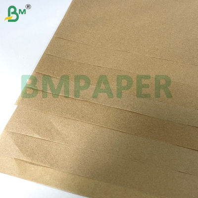กระดาษปล่อยสีน้ําตาล Kraft ซิลิโคนเคลือบ 80gsm สําหรับฉลากและการใช้งานทนกรีส
