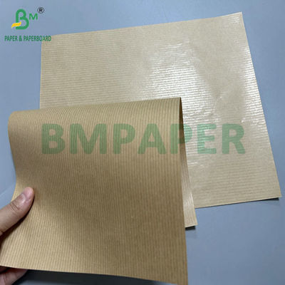 60 กรัม 70 กรัม 70x 100 ซม สีน้ําตาลเคลือบ 1 ด้าน กระดาษกราฟท์ขัดสําหรับกระเป๋าบรรจุอาหาร