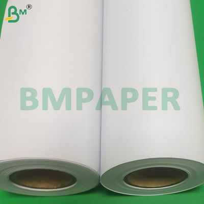 2 นิ้ว Core ขนาด 80gsm สีขาว CAD Plotter กระดาษม้วนสําหรับการพิมพ์