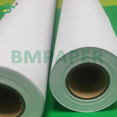 2 นิ้ว Core ขนาด 80gsm สีขาว CAD Plotter กระดาษม้วนสําหรับการพิมพ์