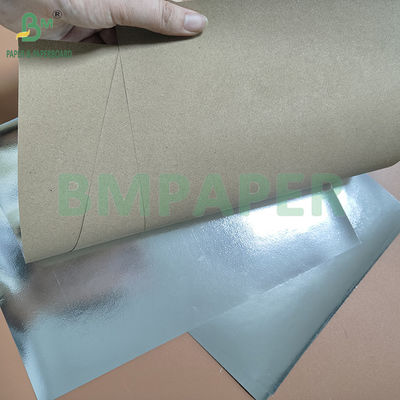 116gsm 145gsm กระดาษไครฟอฟต์เคลือบสลิเวอร์สําหรับการผลิตบรรจุภัณฑ์ภายนอกที่แยกกัน