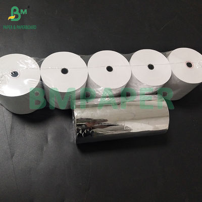 55 กรัม 60 กรัม หนังสือกระดาษร้อน รอลล์ใบเสร็จ 9 * 13 หลัก 80 * 80 มม POS เครื่องจดทะเบียนเงิน