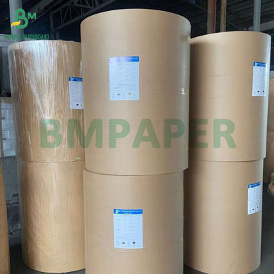 ม้วนกระดาษคราฟท์สีน้ำตาลลายริ้ว 40GSM 50GSM 60GSM ขนาด 750MM 1000MM