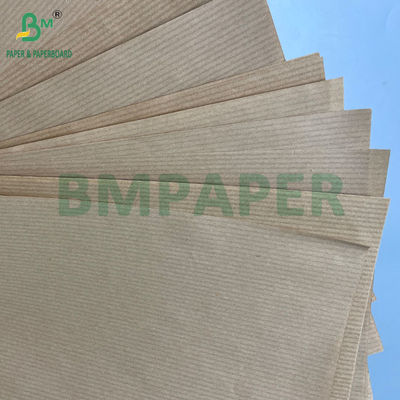 ม้วนกระดาษคราฟท์สีน้ำตาลลายริ้ว 40GSM 50GSM 60GSM ขนาด 750MM 1000MM