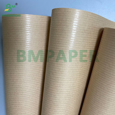 ม้วนกระดาษคราฟท์สีน้ำตาลลายริ้ว 40GSM 50GSM 60GSM ขนาด 750MM 1000MM