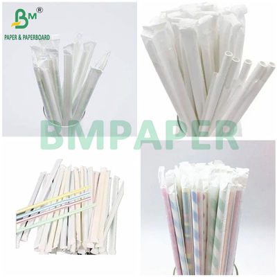 ม้วนกระดาษคราฟท์เยื่อไม้ธรรมชาติ 28 แกรม 29 มม. 33 มม. สำหรับห่อหลอด