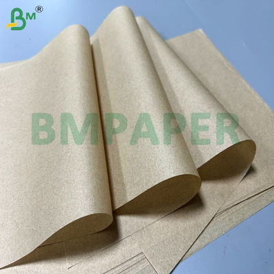 กระดาษแซนวิชทนทานไขมันสีน้ําตาล 30 กรัม 35 กรัม สําหรับบรรจุอาหาร 18x18"