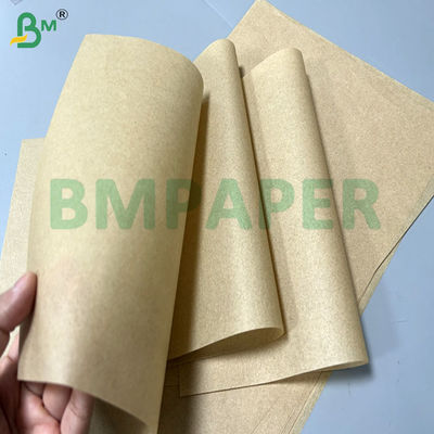 กระดาษแซนวิชทนทานไขมันสีน้ําตาล 30 กรัม 35 กรัม สําหรับบรรจุอาหาร 18x18"
