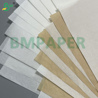 กระดาษสีน้ําตาลขาวธรรมชาติที่สามารถปลูกผสมได้ ป้องกันไขมัน 45 กรัม สําหรับการบรรจุขวด