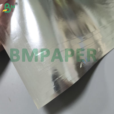 กระดาษป้ายเปียกทนแรงดึงสีขาวและเคลือบโลหะสำหรับเครื่องดื่มบรรจุขวด