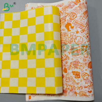 กล่องกระดาษเทียมทนน้ํามัน 30Gsm สําหรับการบรรจุแซนวิช