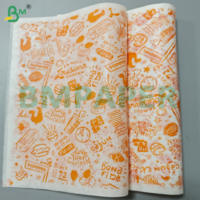 กล่องกระดาษเทียมทนน้ํามัน 30Gsm สําหรับการบรรจุแซนวิช