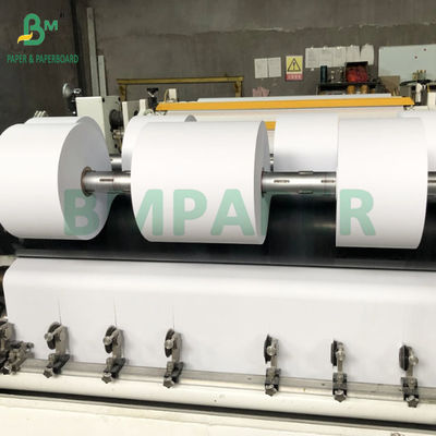 ภาพสีดํา 55gsm 65gsm 75gsm 80gsm กระดาษร้อนเคลือบด้านบน Jumbo Roll