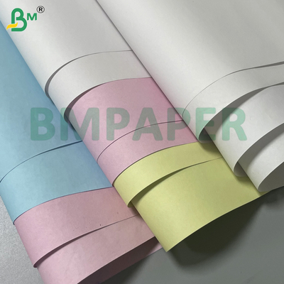 กระดาษสําเนาไร้คาร์บอนสีขาว / สีชมพู / สีฟ้า สําหรับใบส่งใบชําระเงิน