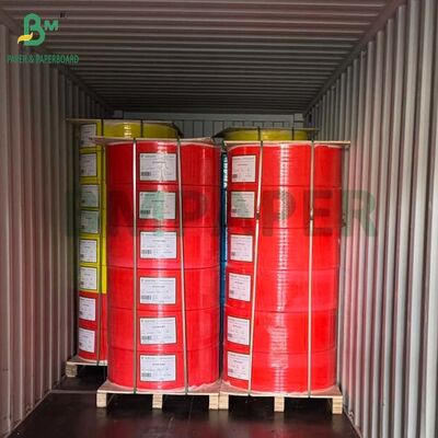 58 กรัม 65 กรัม NCR กระดาษไร้คาร์บอน Jumbo Roll ภาพสีฟ้าสําหรับหนังสือใบเสร็จ