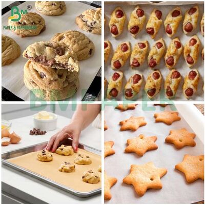 กระดาษพาร์ชเมนต์กันติด 35 แกรม 40 แกรม สำหรับใช้ในเตาอบ