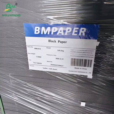 800gsm 1200gsm 1600gsm Black Paper Rigid Cardboard 72cm X 102cm for Photo Frame
