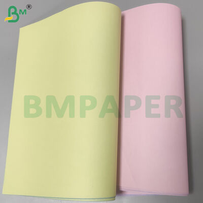 55gsm NCR กระดาษคัดลอกไร้คาร์บอนม้วนดีสําหรับสัญญาใบชําระเงิน