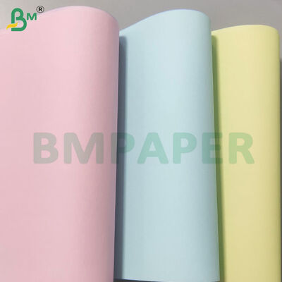 75gsm/80gsm NCR สําเนากระดาษม้วน CF CB CFB ในหลายสี