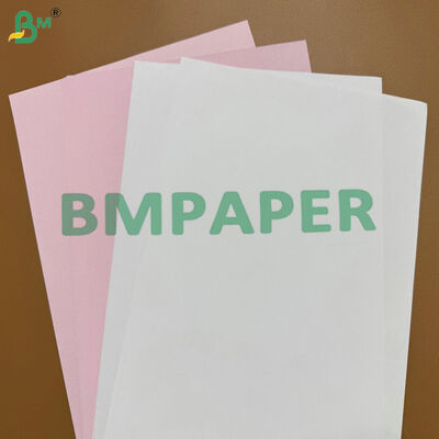 กระดาษสําเนาสีขาวชมพู 2 พลาย 3 พลาย 70 กิโลกรัม A4 ที่ไม่มีคาร์บอนสําหรับใบใบชําระเงินและใบเสร็จ